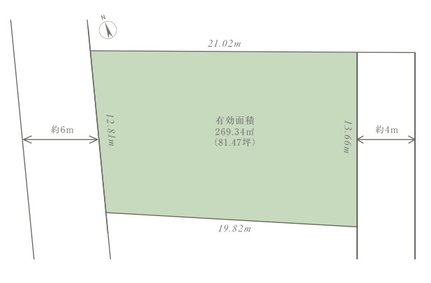 等々力3　土地の区画図