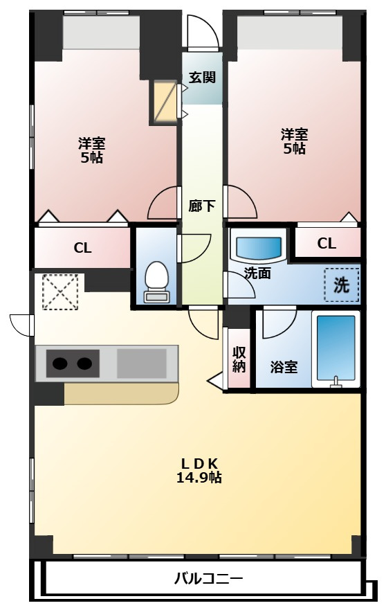エスティメゾン妙典の間取り