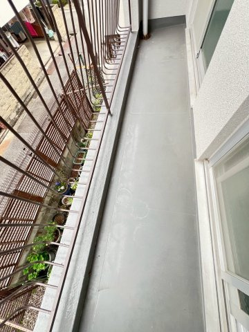 武庫川ハイツのバルコニー