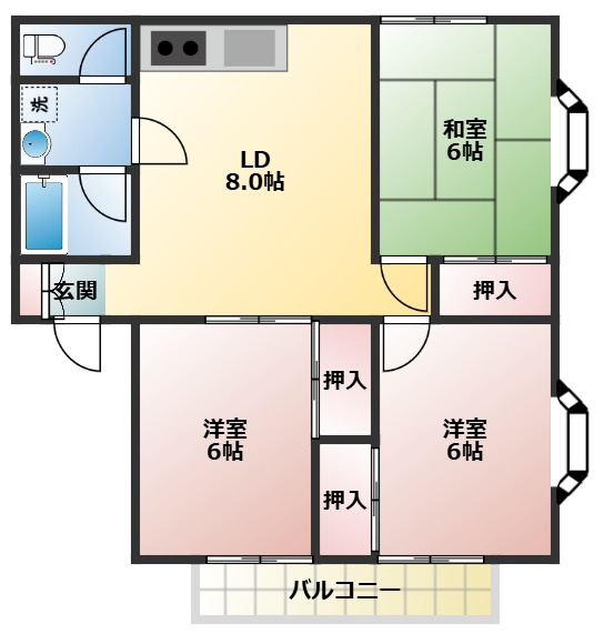 エスポワール参番館の間取り