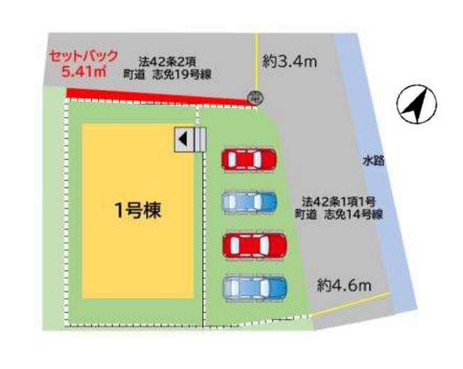 【区画図】 | 糟屋郡志免町志免1丁目5期　1号棟（全1棟）【仲介手数料無料・0円】 | 区画図です。