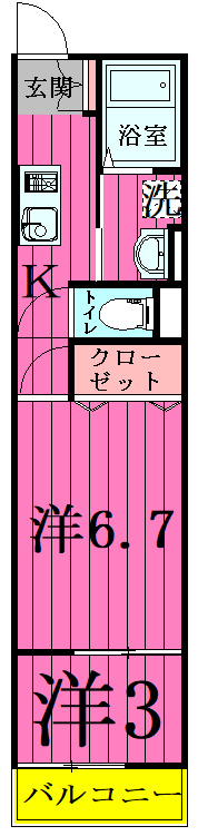 ボヌールメゾンＢの間取り