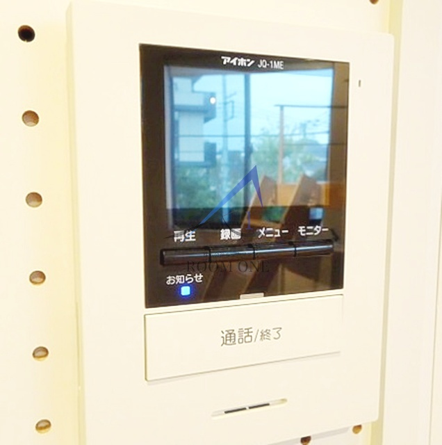 方南町テラスハウスEのセキュリティ|モニター付きインターホンです。