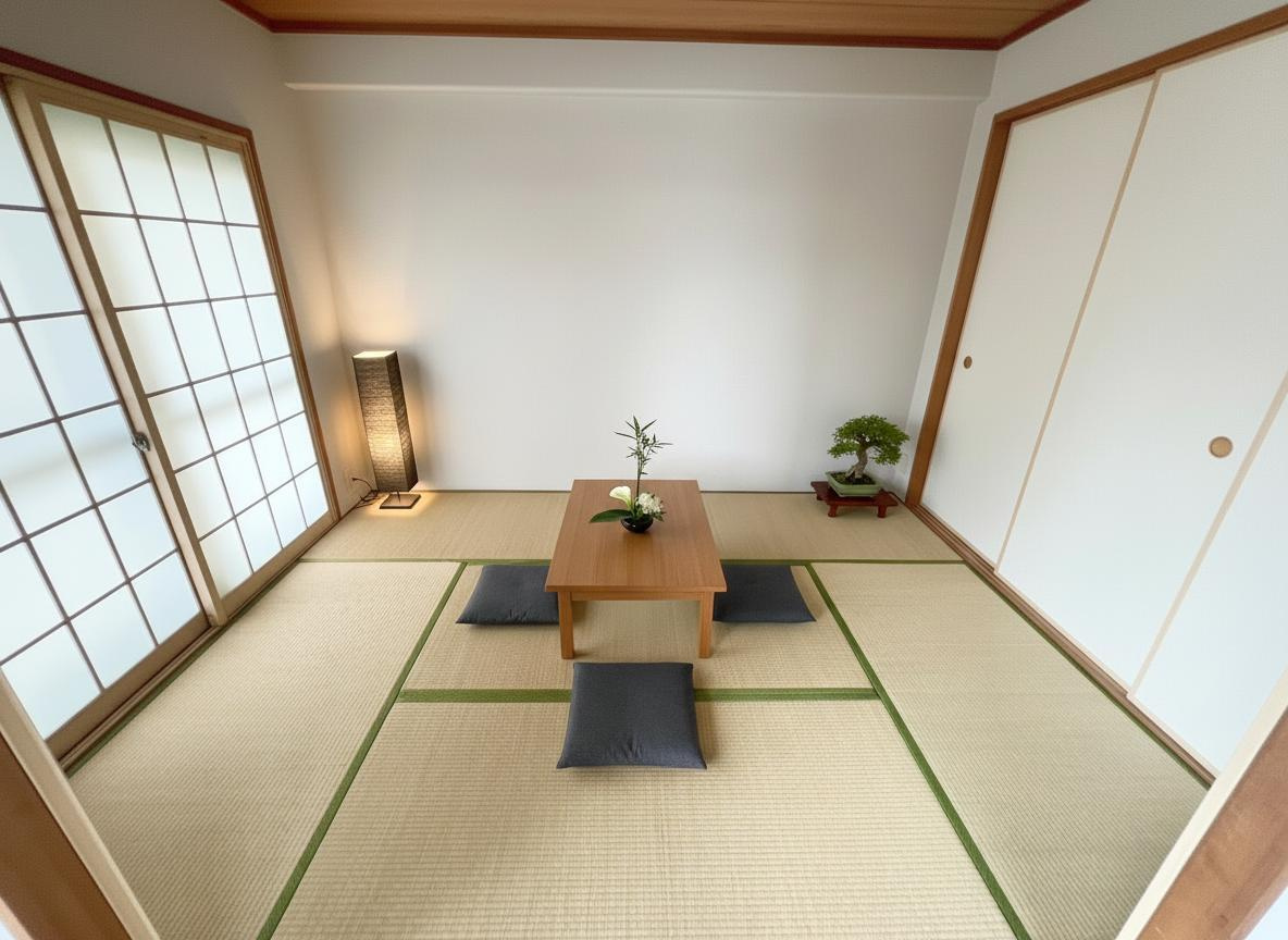 サーパスシティ所沢の和室|和室があると、家にあたたかい雰囲気が生まれます。家具はCGによる配置となります。