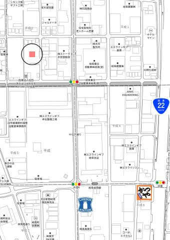 未入居住宅　平成2丁目の地図