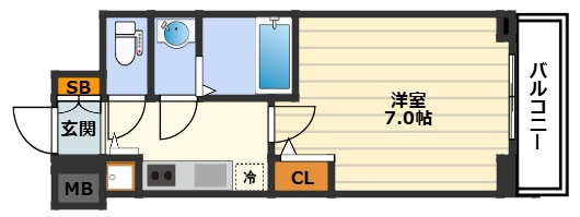S-RESIDENCE都島の間取り