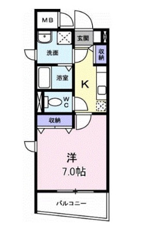 【間取り】 | コリーヌ　Ｈ | 間取りです。