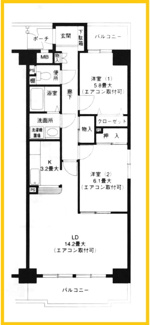 【間取り】 | ピュアフィールド新横浜