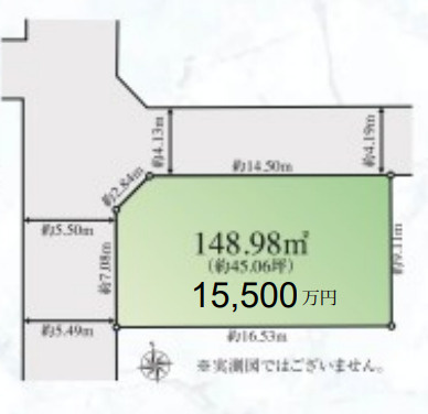 中井２　土地の区画図