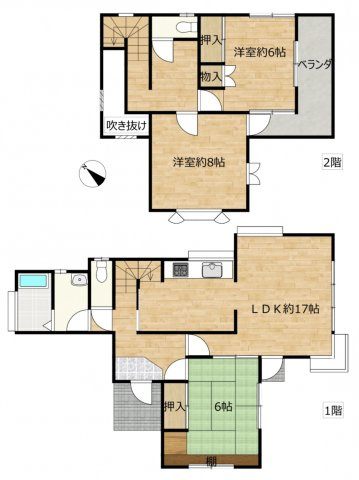 【間取り】 | 日高市下鹿山　中古戸建