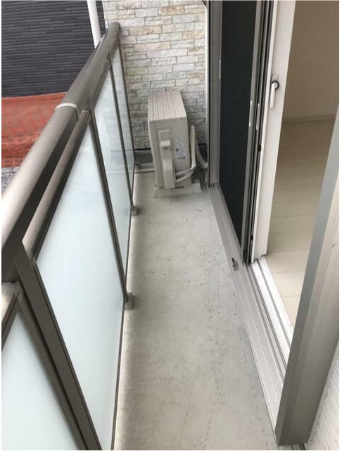 杉並区松ノ木３丁目のアパートのバルコニー