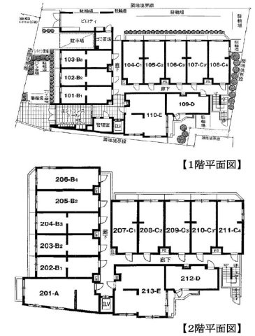 スカイコート蒲田イーストの区画図
