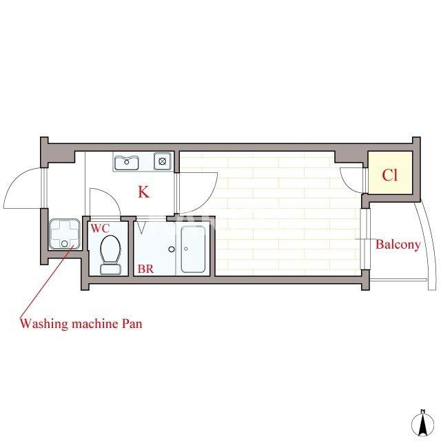 オーキッドコート玉造の間取り