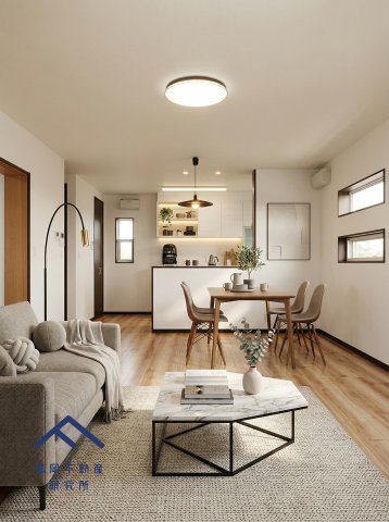 小郡市二森　戸建ての居間・リビング