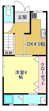 深草西浦町5丁目貸家の間取り|1F