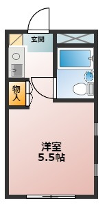 小金井市本町２丁目の賃貸マンションの間取り