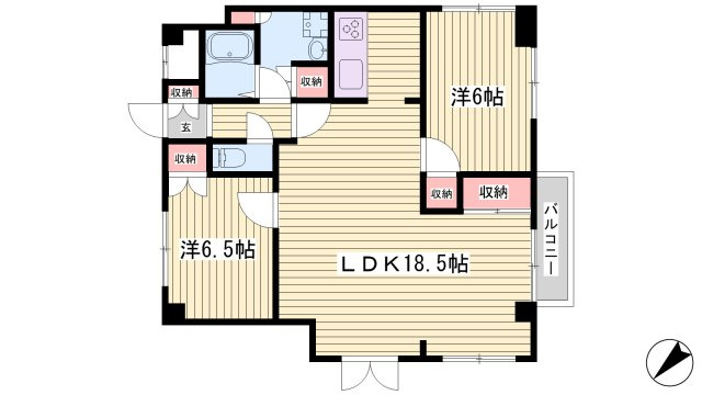 エスペランサ池上の間取り