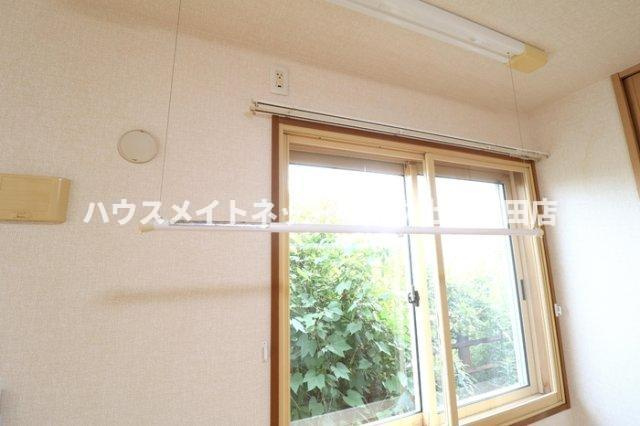 タウンコートくろい駅東 Ⅱの展望|室内物干し