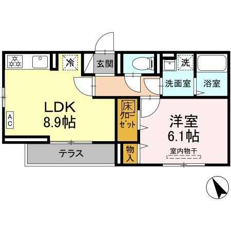 D-Paina東長沼の間取り