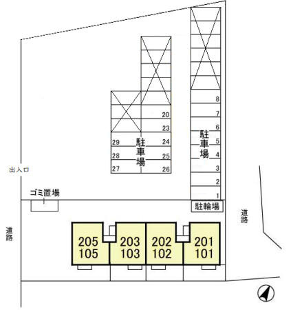 ラ・ルーンの区画図