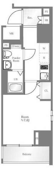 【間取り】 | クレヴィスタ蒲田