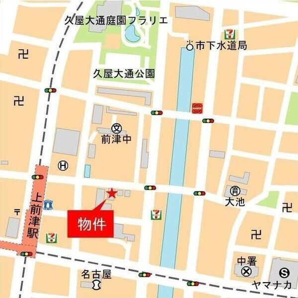 アデグランツ上前津の地図