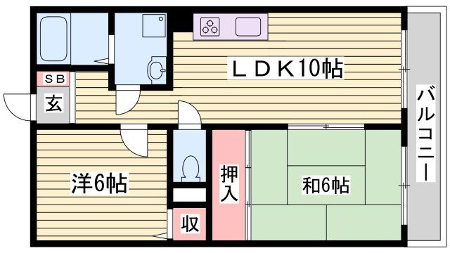 有瀬グランドハイツの間取り