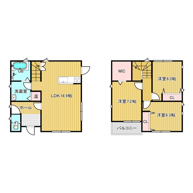 中古住宅　北佐久郡御代田町大字御代田の間取り