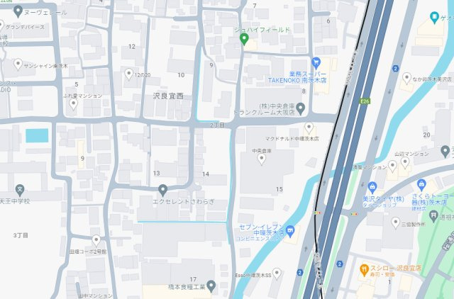 SPECIALE沢良宜西の地図