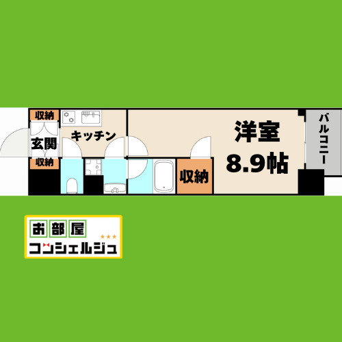 スリーアイランドタワー久屋大通の間取り