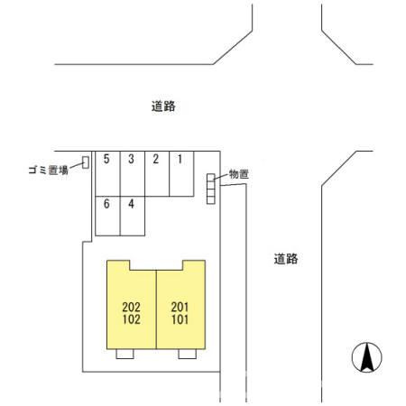 メゾンフルールの区画図