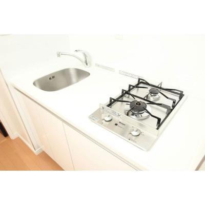 パークアクシス御茶ノ水ステージのキッチン|ガスコンロ2口