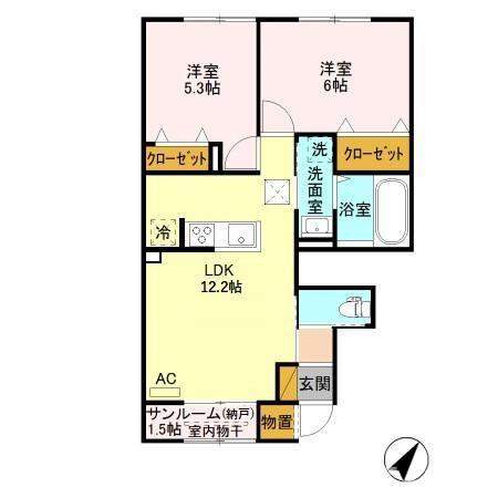 ラ・プラージュの間取り