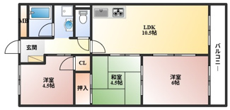 【間取り】 | ハイツ三ツ池台