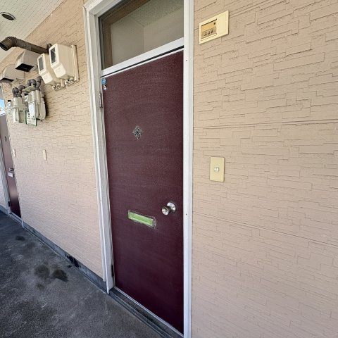 ココロハイツのエントランス