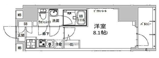 S-RESIDENCE神田avanceの間取り