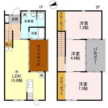 【間取り】 | NAPICA　A棟