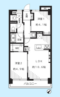 【間取り】 | パールハイツ幡ヶ谷