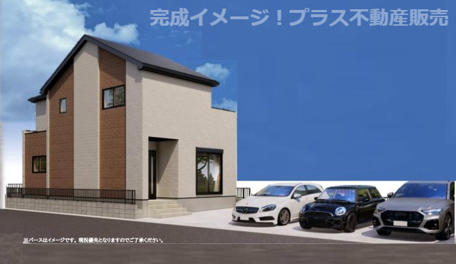 【外観】 | 糟屋郡志免町田富4丁目6期　1号棟（全1棟）【仲介手数料無料・0円】 | 現地写真。プラス不動産販売なら、現場の全ての棟をまとめてご見学頂けます。