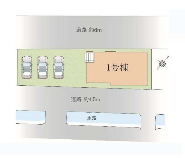 【区画図】 | 糟屋郡志免町田富4丁目6期　1号棟（全1棟）【仲介手数料無料・0円】 | 区画図です。