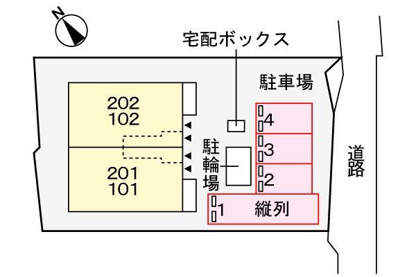 ラッキー　クローバーの区画図