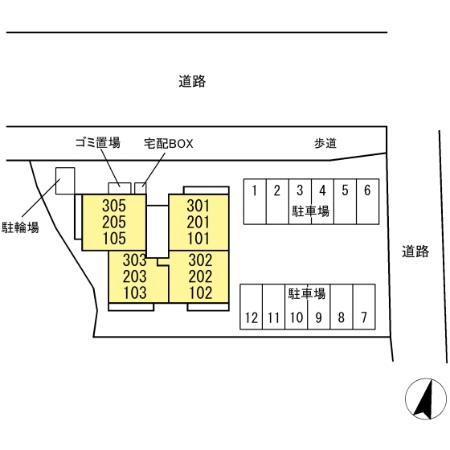プラデーラの区画図