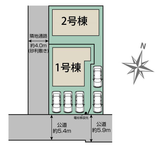 ブルーミングガーデン　船橋市習志野台４丁目２棟／１期１号棟の区画図|船橋市習志野台4丁目2棟区画図
