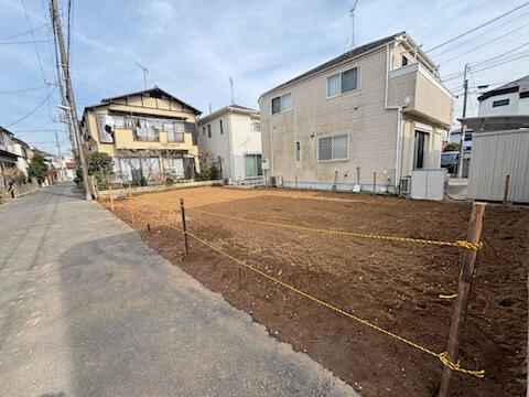 ブルーミングガーデン　市川市宮久保４丁目１棟／１期１号棟の前面道路含む現地写真|前面道路含む現地土地写真