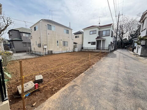 ブルーミングガーデン　市川市宮久保４丁目１棟／１期１号棟の前面道路含む現地写真|前面道路含む現地土地写真