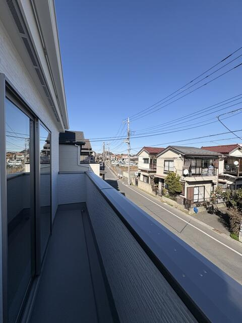 市川市東菅野　新築　室内完成しましたの前面道路含む現地写真