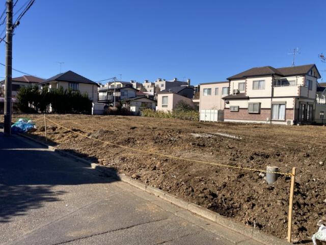 ブルーミングガーデン　松戸市小金原５丁目９棟／１期４号棟の前面道路含む現地写真|★販売現地★
