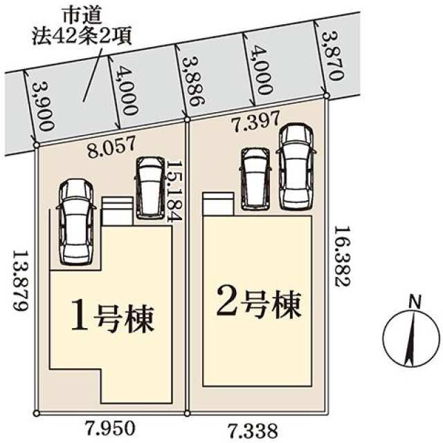 大穴北１丁目の区画図