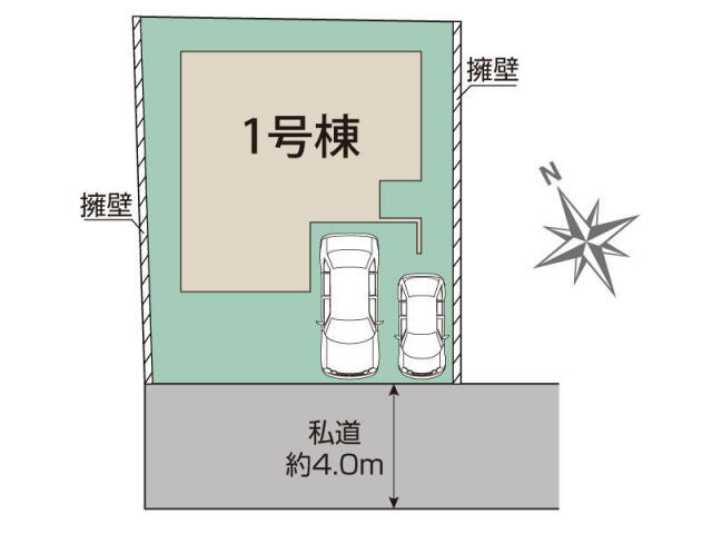 ブルーミングガーデン　船橋市三山１丁目１棟／１期１号棟の区画図|船橋市三山1丁目1棟区画図