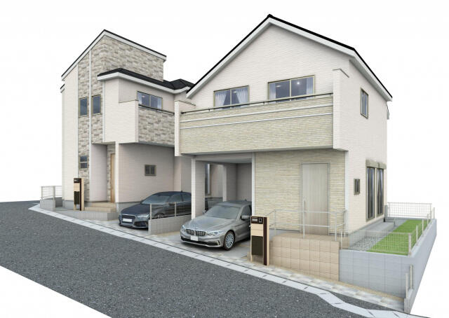 ブルーミングガーデン　柏市常盤台２棟／１期２号棟のその他|完成予想図（外観）